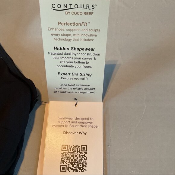 NWT Contours By Coco Reef Shapemaker One-Piece Swimsuit PerfectionFit Bra 12/36C - Picture 7 of 15